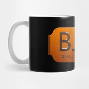 Black Iron Prison Uniform Logo Mug